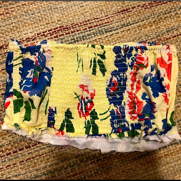 Abercrombie & Fitch Floral Corset-Style Bra Crop Top - Picture 2 of 3